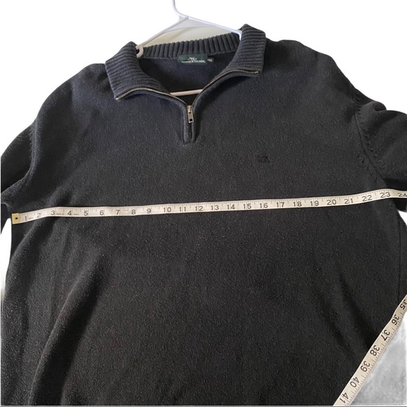 Rodd & Gunn Black Knit Sweater 1/4 Zip Men’s XXL - Picture 7 of 7